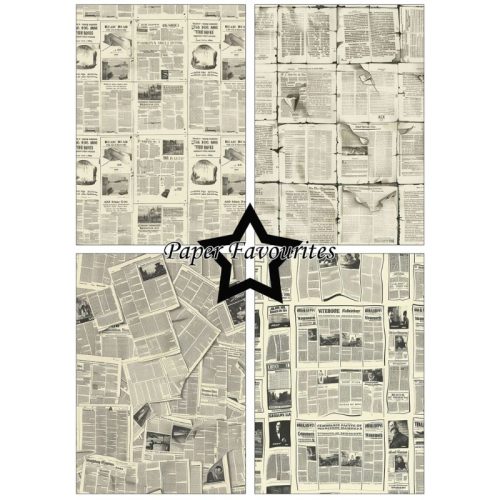 Paper Favourites – Vintage Newspaper paperilajitelma A5 - Image 2