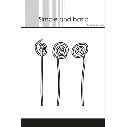 Simple and Basic stanssi – FUNKY FLOWERS #1