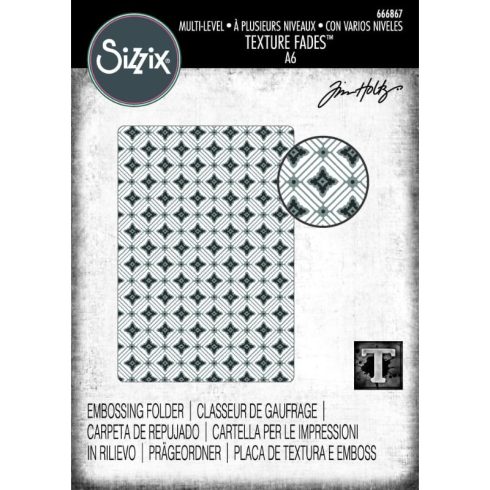 Sizzix Tim Holtz Multi-Level Texture Fades kohokuviointikansio – DIAMONDS (A6)