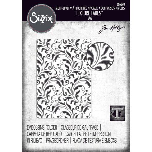 Sizzix Tim Holtz Multi-Level Texture Fades kohokuviointikansio – FLOURISH (A6)
