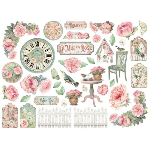 Stamperia – Die Cuts House of Roses isot kartonkikuvat (38 kpl) - Image 2