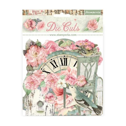 Stamperia – Die Cuts House of Roses isot kartonkikuvat (38 kpl)