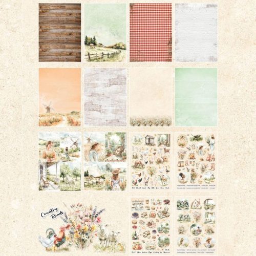 Studio Light Die-Cut Designer Paper Pad – Country Roads paperilehtiö A4 - Image 2