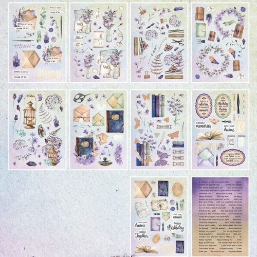 Studio Light Die-Cut Paper Pad – Diary of Dreams paperilehtiö (500kpl) A5 - Image 2