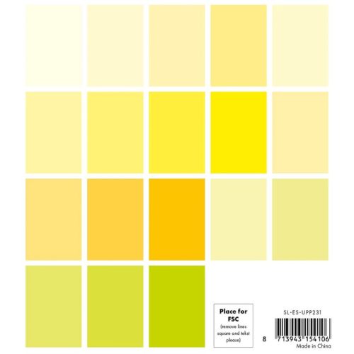 Studio Light Paper Pad – Shades of Yellow Unicolor paperilehtiö (A5) - Image 2