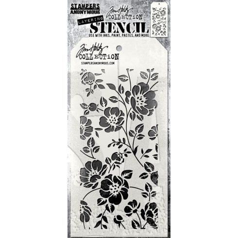 Tim Holtz Stampers Anonymous – Floral sapluuna