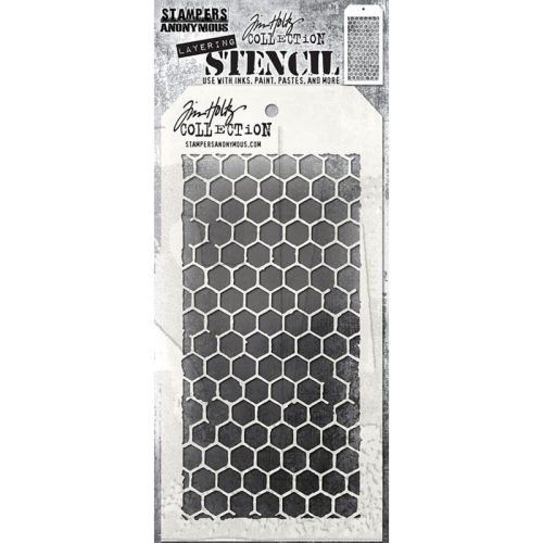 Tim Holtz Stampers Anonymous – Honeycomb sapluuna