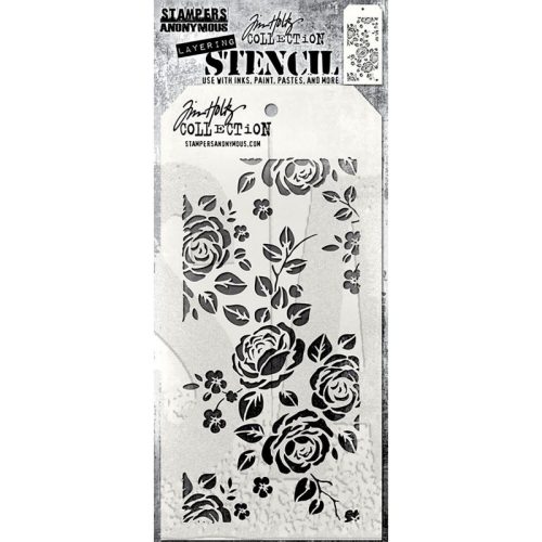 Tim Holtz Stampers Anonymous – Roses sapluuna