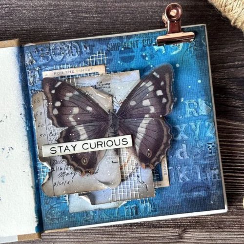 Tim Holtz Stampers Anonymous – Mesh, Typo and Wildflowers leimasinsetti + sapluuna - Bild 3