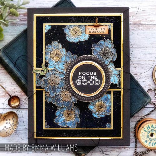 Tim Holtz Stampers Anonymous – Flower, Bubbles and Gingham leimasinsetti + sapluuna - Bild 2