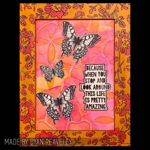 Tim Holtz Clear Stamps and Stencil Perspective Flourish and Latticework thmm115 amazing