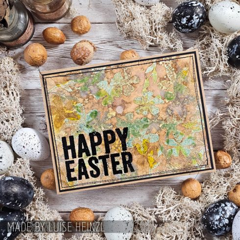 Tim Holtz Clear Stamps and Stencils Spring Shadows Gingham and Dotted Line thmm163 happy easter