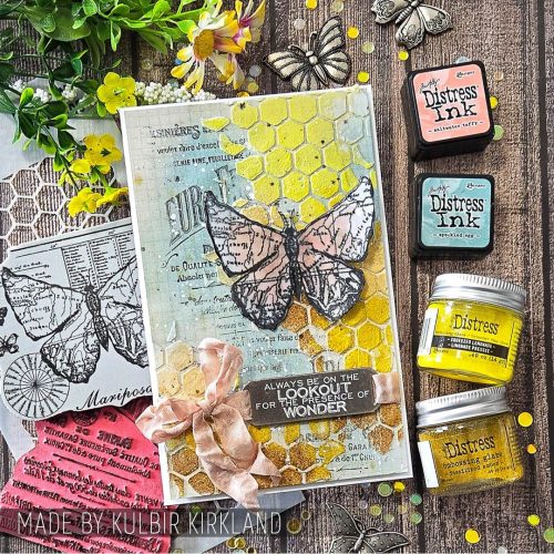 Tim Holtz Stampers Anonymous – Honeycomb sapluuna - Bild 2