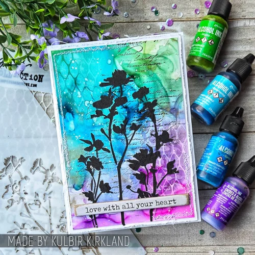 Tim Holtz Stampers Anonymous – Wildflower sapluuna - Image 3