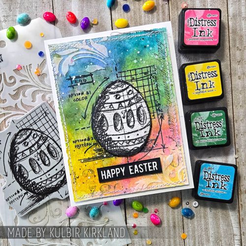 Tim Holtz Stampers Anonymous – Mini Blueprints Strip Easter leimasinsetti - Image 2