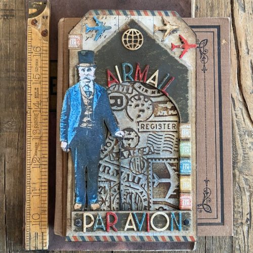 Sizzix Tim Holtz Multi-Level Texture Fades kohokuviointikansio – AIRMAIL (A6) - Bild 5