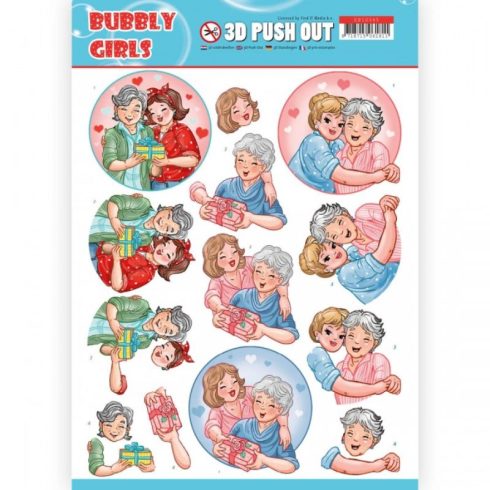 Yvonne Creations 3D-arkki – Bubbly Girls Mothersday