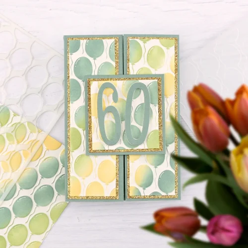 Nellie’s Choice Mixed Media Stencil sapluuna – Balloons - Bild 2