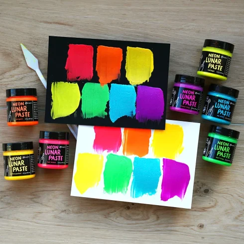 neon lunar pastes