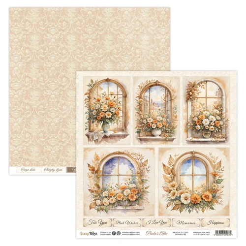 ScrapBoys – Paula´s Attic paperilehtiö 20 x 20 cm - Bild 5