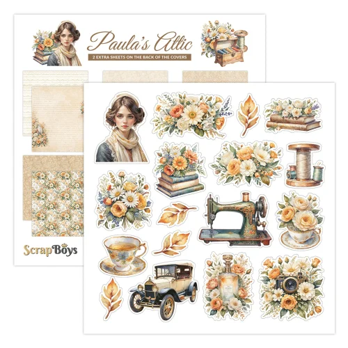 ScrapBoys – Paula´s Attic paperilehtiö 20 x 20 cm - Bild 9