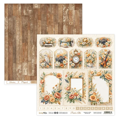 ScrapBoys – Paula´s Attic paperilehtiö 20 x 20 cm - Bild 6