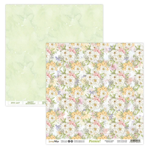 scrapboys picnic 8x8 inch paper pad sb picn 10 3