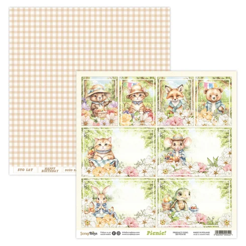 scrapboys picnic 8x8 inch paper pad sb picn 10 4