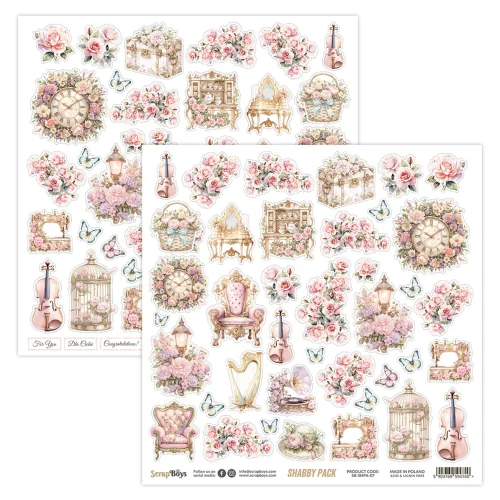 ScrapBoys – Shabby Pack paperilehtiö 20 x 20 cm - Bild 8