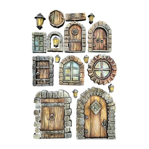 Stamperia – Hidden Grove Door and Window Silicon Mould muotti A5 - Image 2