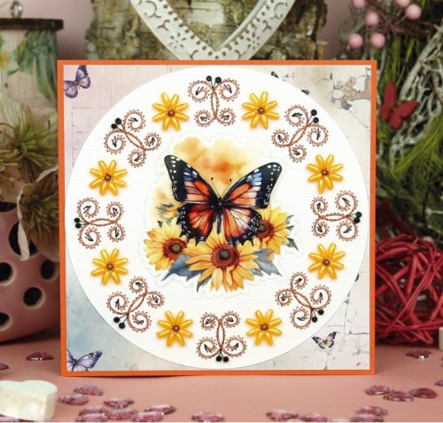 Berrie’s Beauties 3D-arkki – Flutter Flair Yellow Flutters - Bild 2