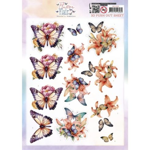 Berrie’s Beauties 3D-arkki – Flutter Flair Orange Flutters