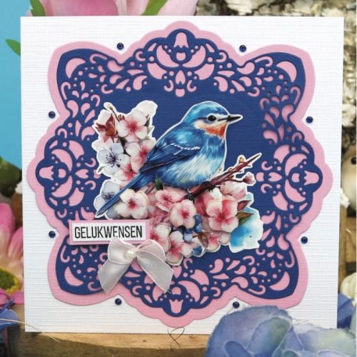 Berrie’s Beauties 3D-arkki – Happy Blue Birds Birds in Pink - Bild 2