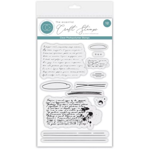 Craft Consortium Clear Stamps – Handwritting leimasinsetti