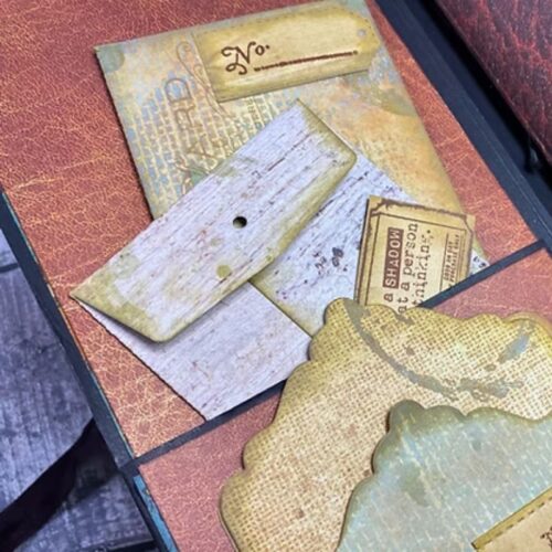 Craft Consortium Clear Stamps – Leather Texture leimasin - Bild 2