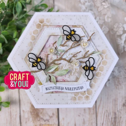 Craft You Design stanssi – BEE HONEY1