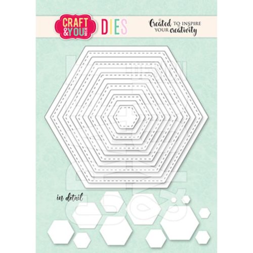 Craft & You Design stanssi – HEXAGON BASE