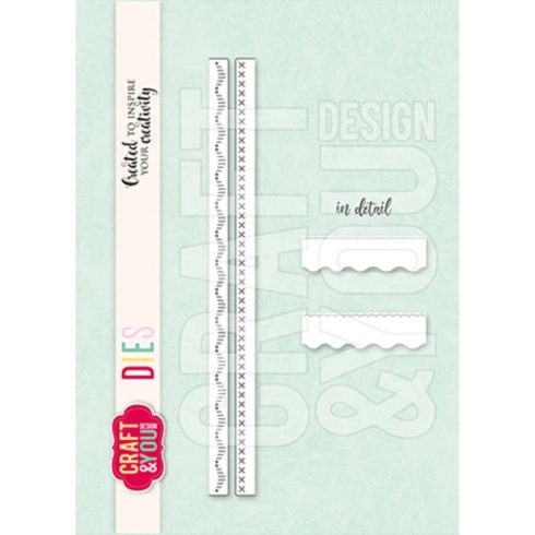 Craft & You Design stanssi – SMALL BORDERS DECORATIVE STITCHES