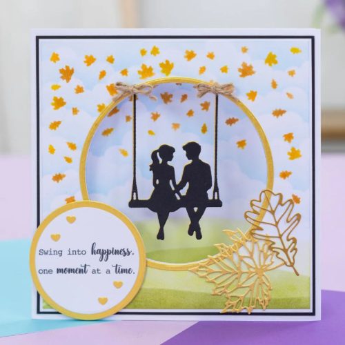 Crafter’s Companion stanssi-leimasin-sapluuna – SWING INTO HAPPINESS - Bild 2