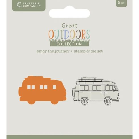 Crafter’s Companion Stamp and Die stanssi ja leimasin – ENJOY THE JOURNEY