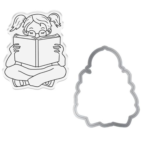 Crafters Companion Stamp and Die stanssi ja leimasin – READING IS DREAMING 1
