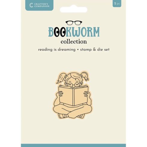 Crafter’s Companion Stamp and Die stanssi ja leimasin – READING IS DREAMING