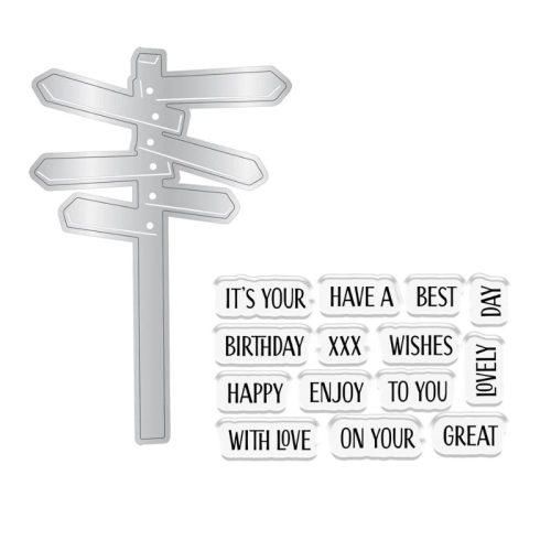 Crafter’s Companion Stamp and Die stanssi ja leimasin – WANDERLUST - Image 3