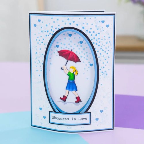 Crafter’s Companion stanssi-leimasin-sapluuna – SHOWERED IN LOVE - Bild 2