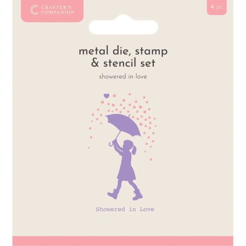 Crafter’s Companion stanssi-leimasin-sapluuna – SHOWERED IN LOVE