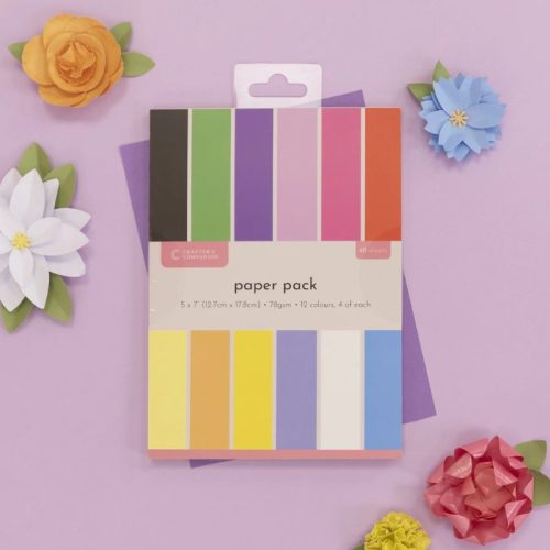 Crafter’s Companion – Flower Paper Pack paperilehtiö (5″x7″) - Bild 2
