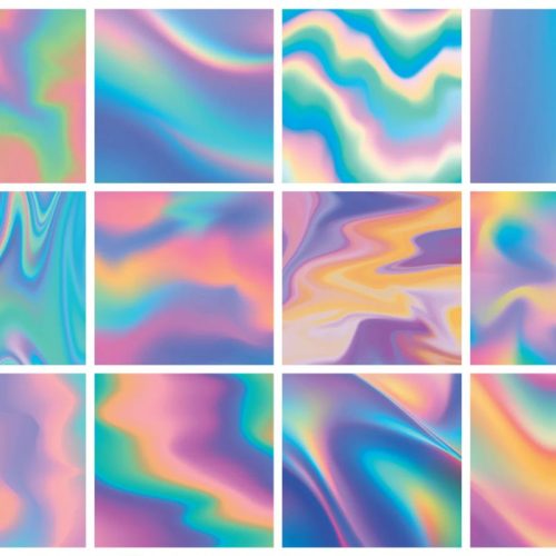 Crafter’s Companion – Watercolor Waves hologrammikartonki 30 x 30 cm - Image 2