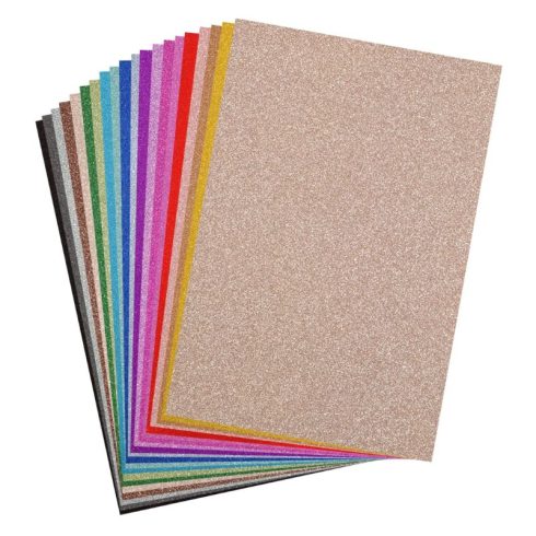 Florence Glitter Paper – Hilekartonkilajitelma A4 250g (40 kpl)