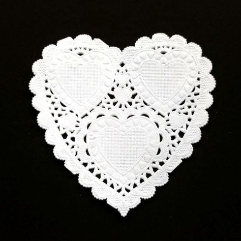 Nellie’s Choise Paper Frames – Pitsipaperi sydän 10 cm (12 kpl)