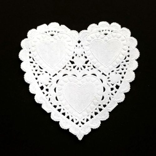 Nellie’s Choise Paper Frames – Pitsipaperi sydän 10 cm (12 kpl)